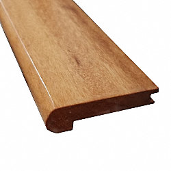Prefinished Brazilian Koa Hardwood 1/2 in thick x 2.75 in wide x 78 in Length Stair Nose